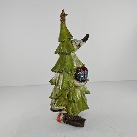 Tii Duck In Christmas Tree Outfit Figurine Resin - Picture 6 of 9
